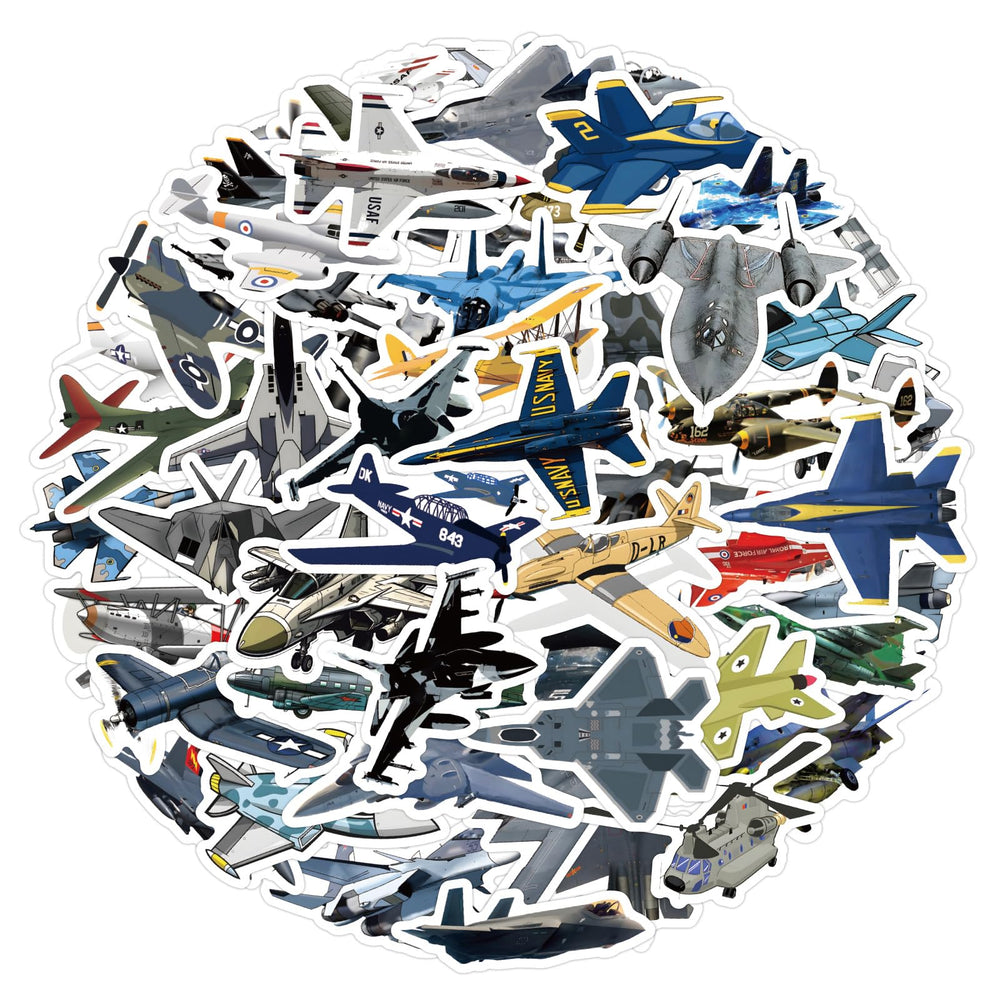 Wyyeleswm fighter plane stickers on laptop brighten gear and personalize setup.