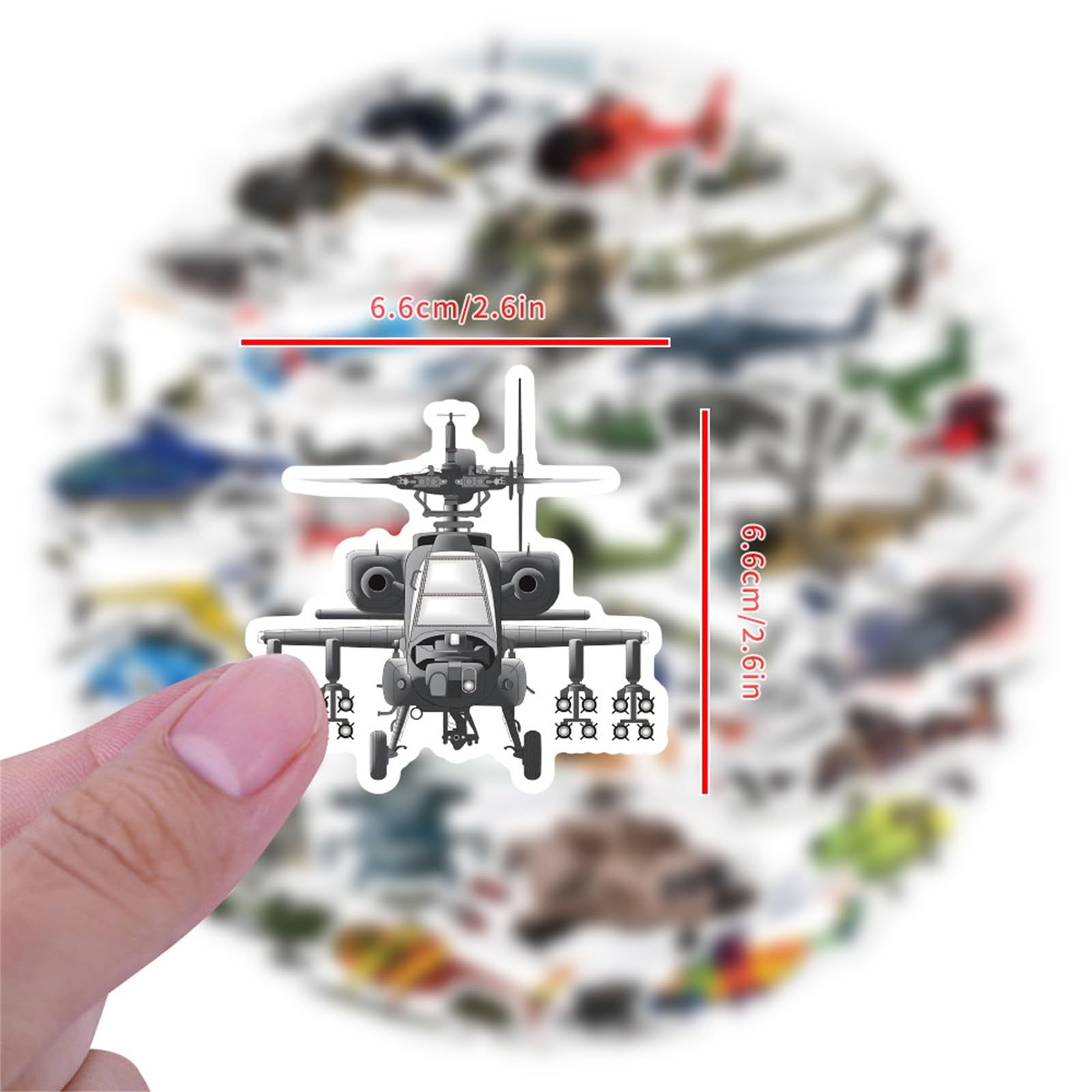 Wyyeleswm helicopter stickers on a car or luggage for easy identification