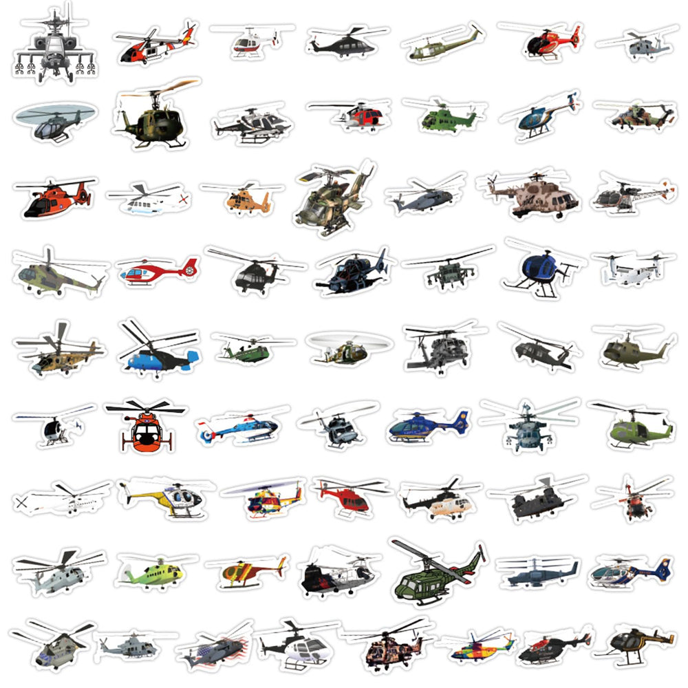 Wyyeleswm helicopter stickers on a notebook for fun, removable decor