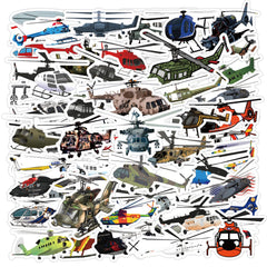 Wyyeleswm helicopter stickers on a water bottle for durable, waterproof decor
