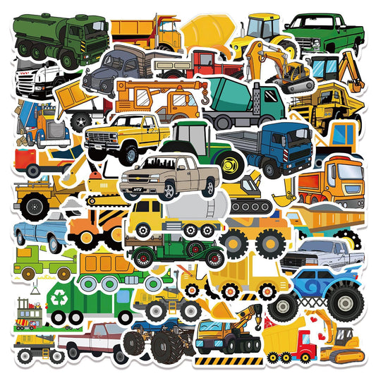 wyyeleswm vehicle sticker pack with transport trucks for kids crafts and school projects