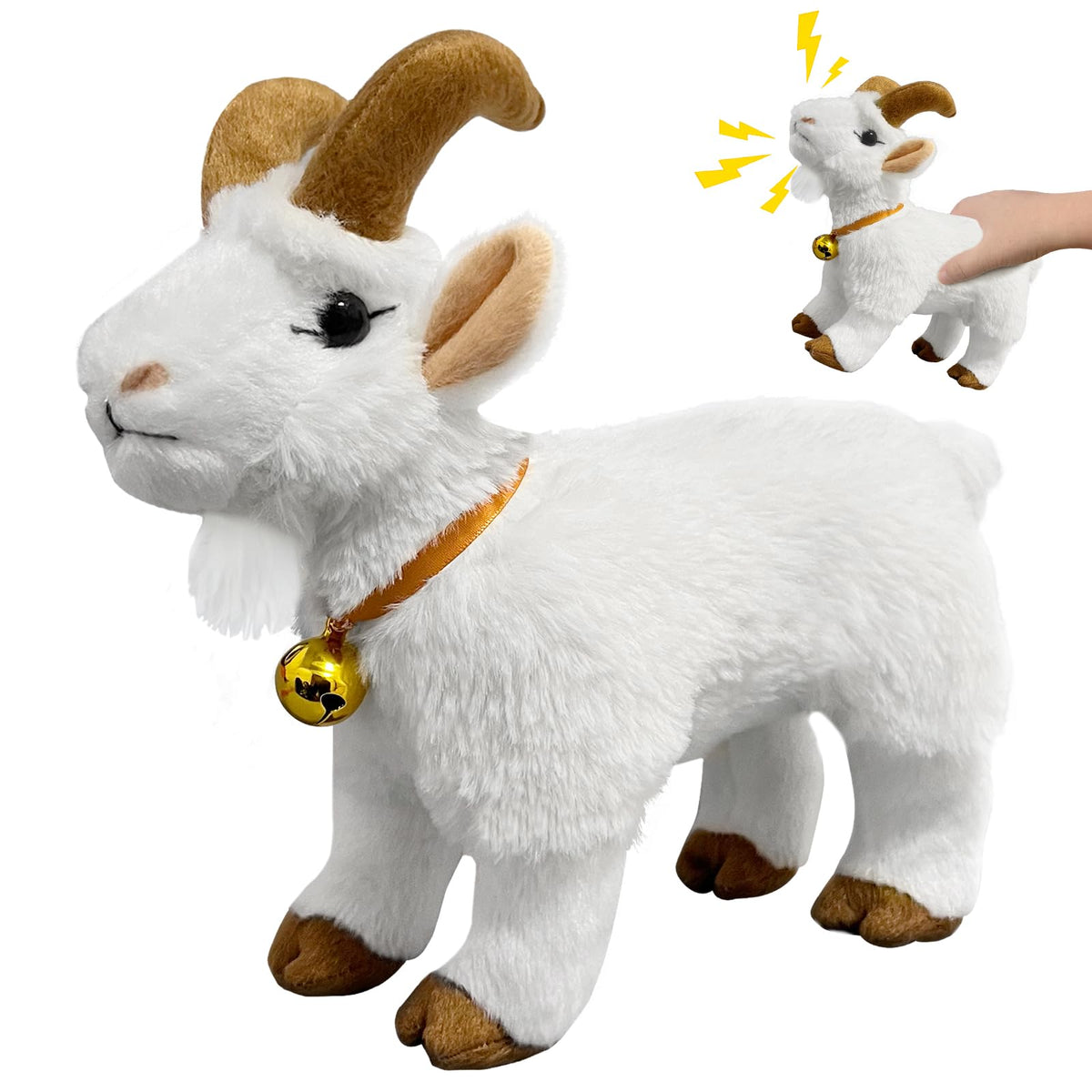 WYZOID Screaming Goat Toy front view for desk fun and stress relief