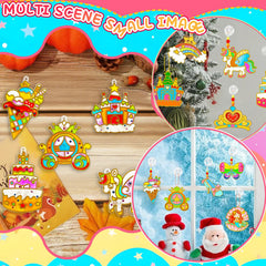 X Hot Popcorn suncatcher crafts brighten rooms and windows
