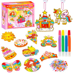 X Hot Popcorn princess suncatchers glow in sunlight for bright windows