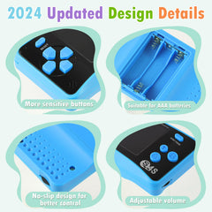 X-JOYKIDS 2-5-inch LCD screen delivers clear colors and crisp gameplay.