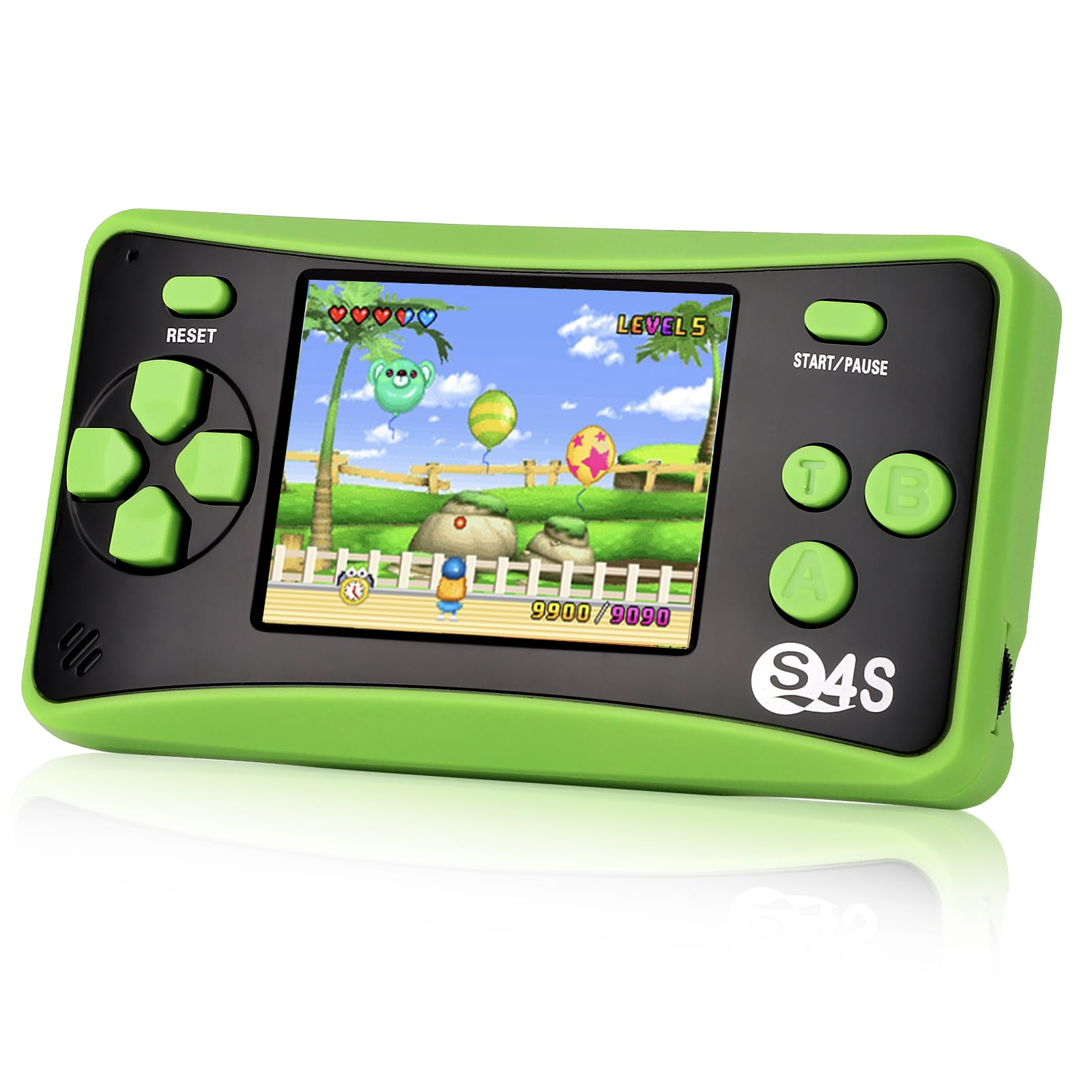 X-JOYKIDS handheld console front view in green for kids play