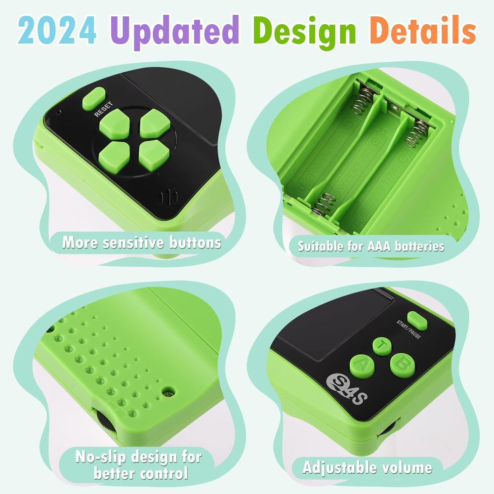 X-JOYKIDS handheld side view in green compact design for travel
