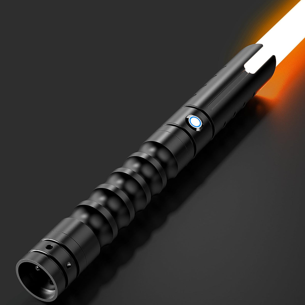 X-TREXSABER heavy-hilt dueling portrait for a secure, substantial grip.