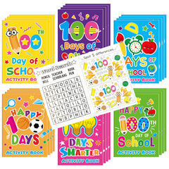 X1zuue 100th Day collection cover showing colorful activity books for classrooms