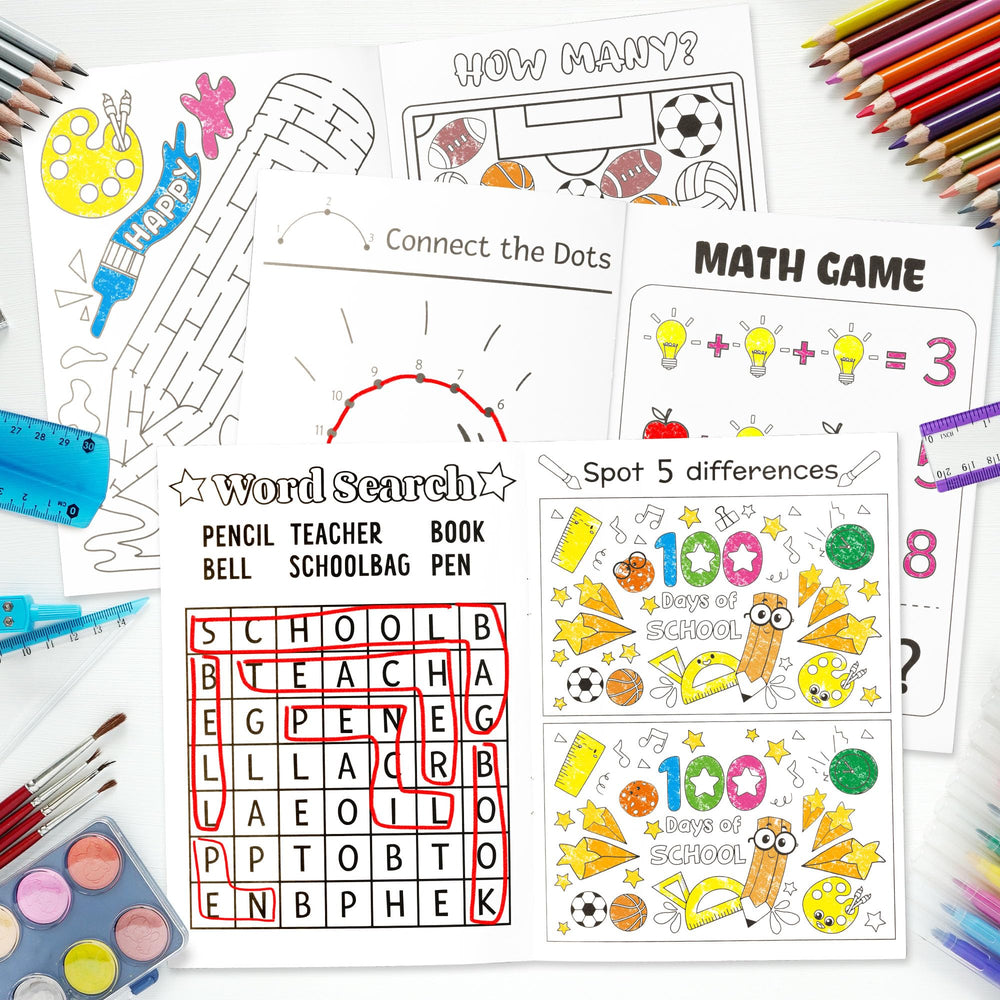 X1zuue DIY art gift concept with activity book crafts