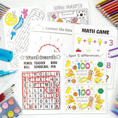 X1zuue DIY art gift concept with activity book crafts
