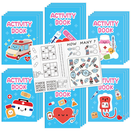 X1zuue bulk medical activity books cover with doctor and nurse themes for imaginative play