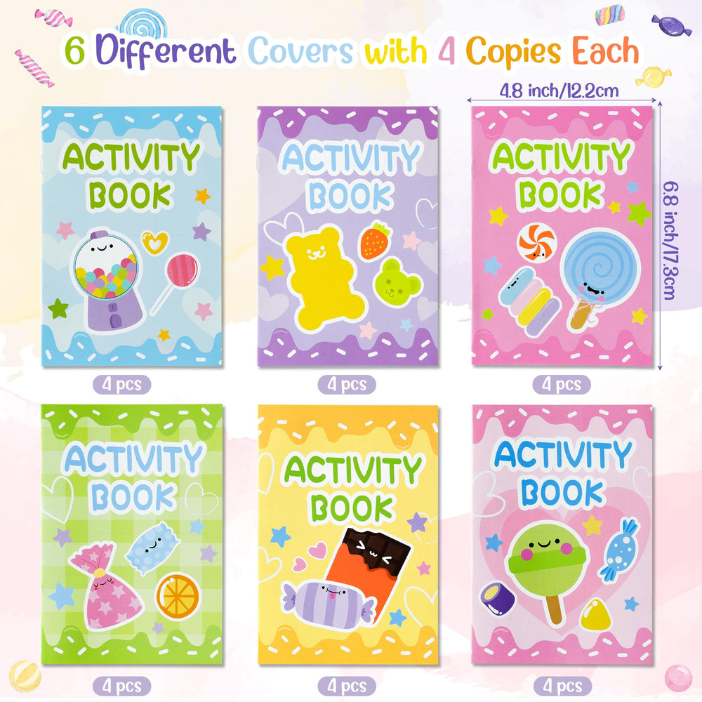X1zuue Candy Activity Books inside pages show games and mazes for curious minds
