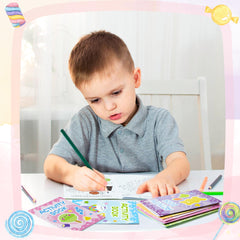 X1zuue Candy Activity Books maze page invites problem-solving exploration