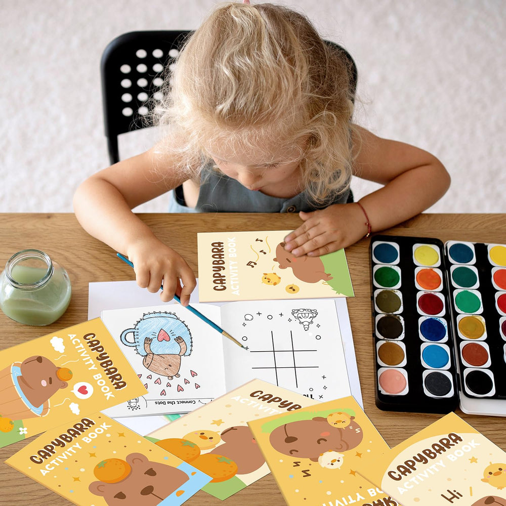 X1zuue Capybara activity book ideal for classrooms and celebrations.