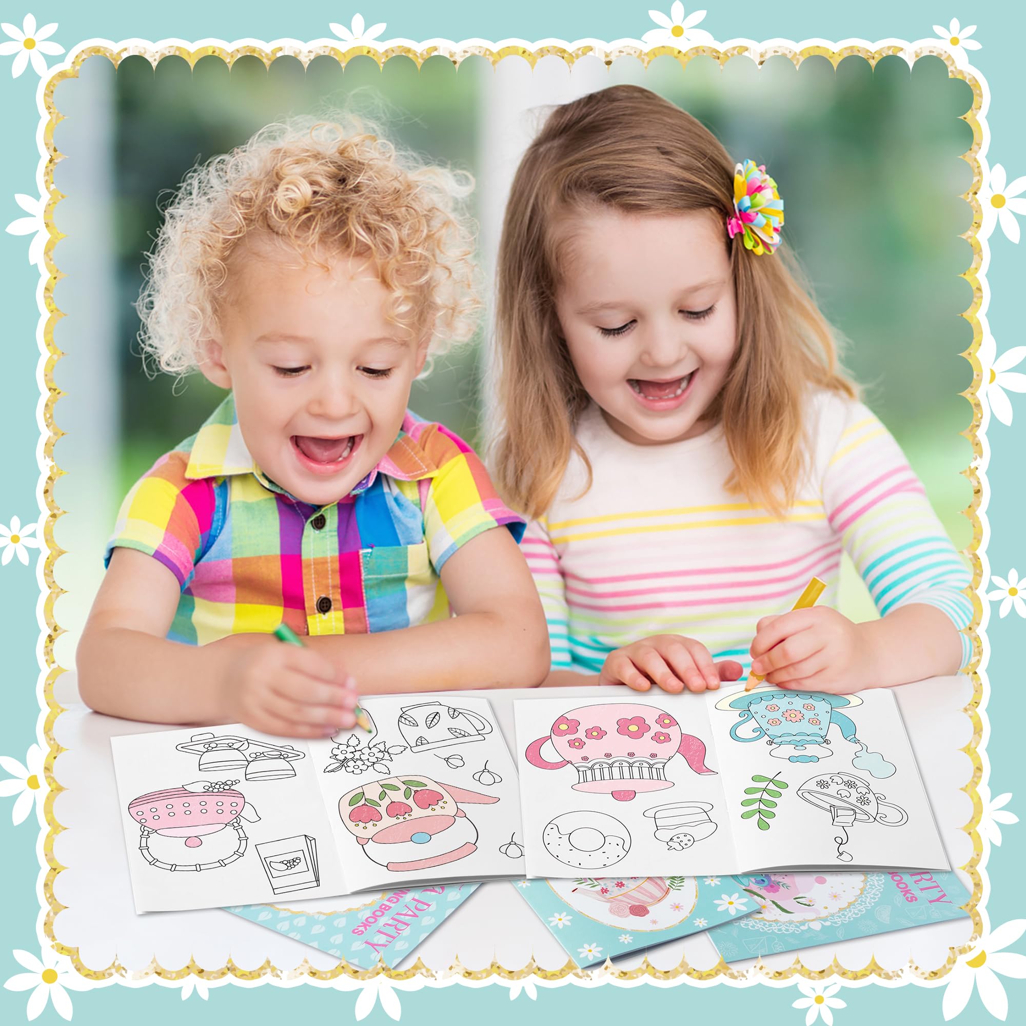 X1zuue coloring books make charming gifts or party favors.