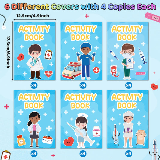 X1zuue doctors nurses paramedics illustrations support child-friendly health learning
