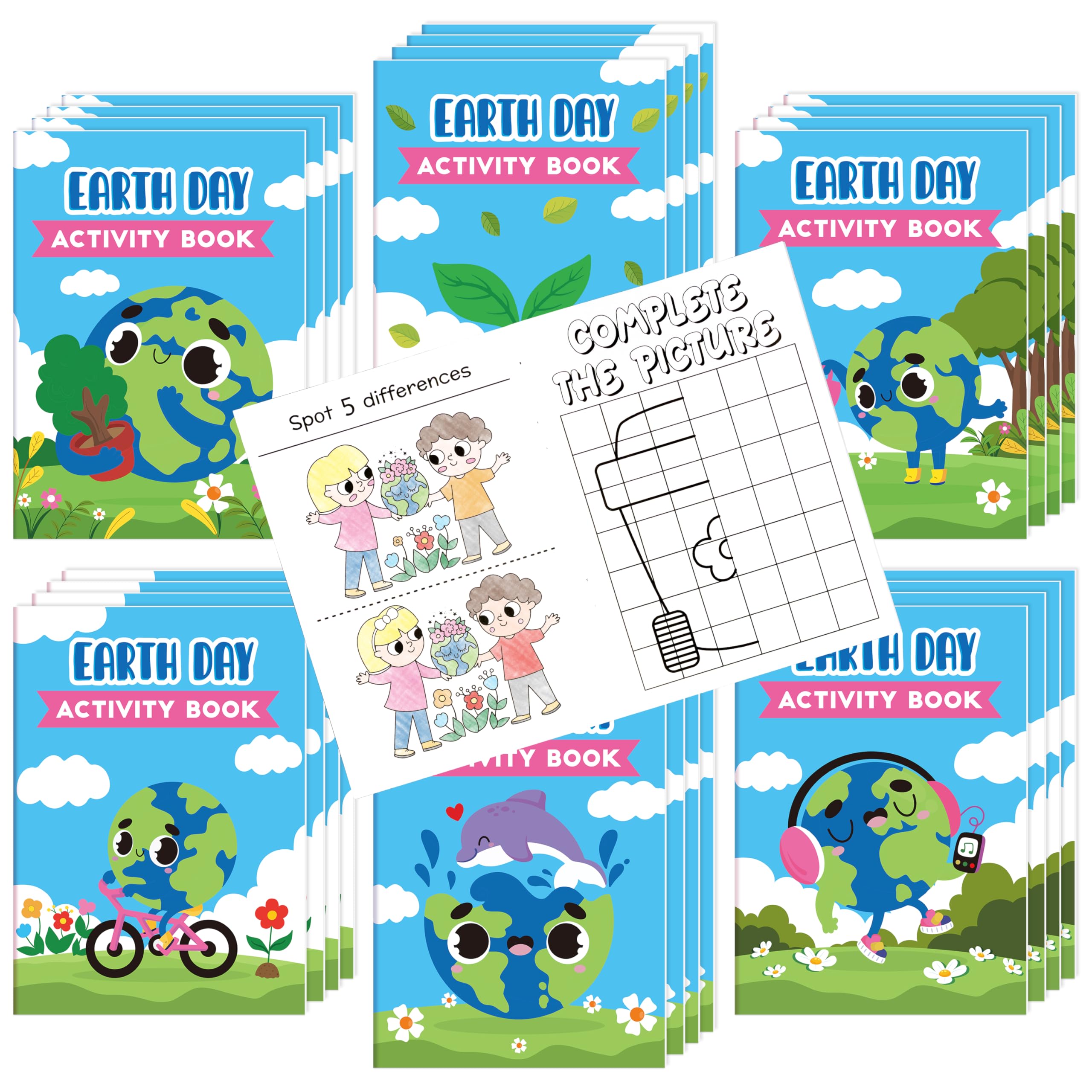 X1zuue Earth Day activity book bulk pack for classrooms eases distribution