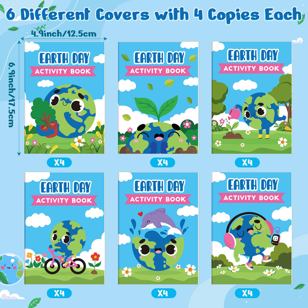 X1zuue Earth Day activity book mazes guide kids through forests and oceans