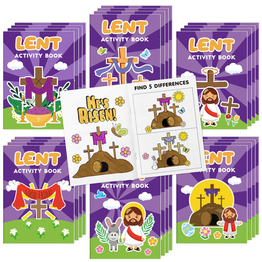 X1zuue Easter Lent activities cover with bright kid-friendly illustrations for learning.
