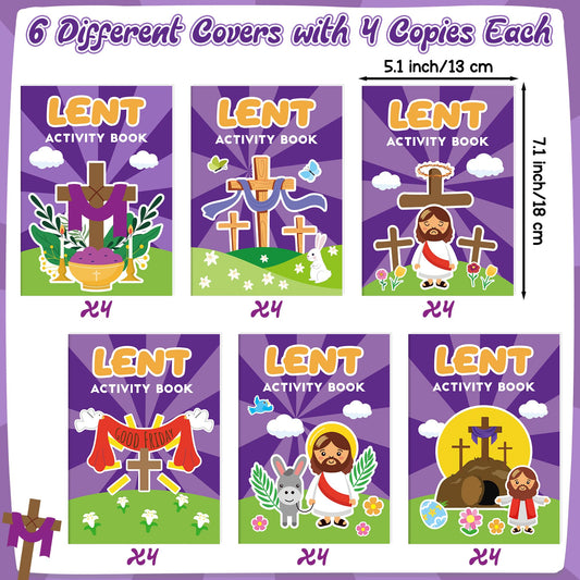 X1zuue Easter Lent activity page inside shows a puzzle maze for classroom fun.