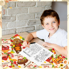 X1zuue fall activity book squirrel adventure supports story-themed coloring.