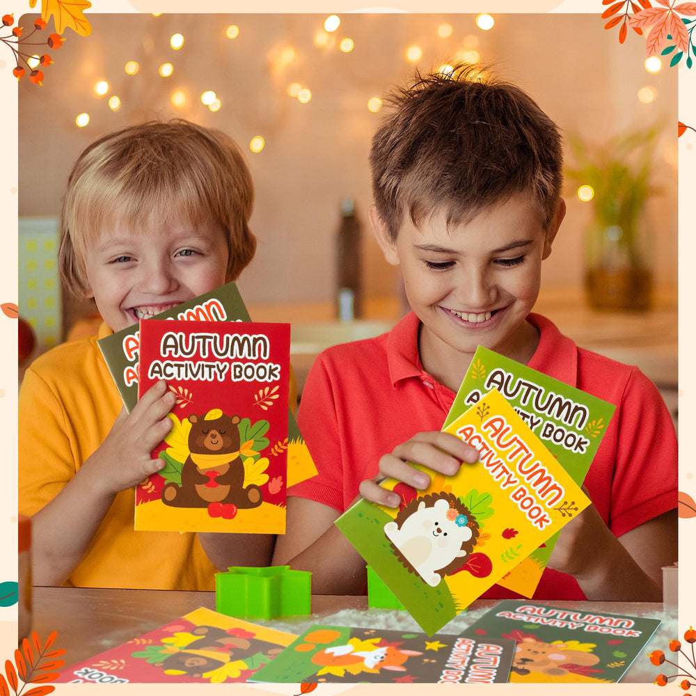 X1zuue Fall Animal Activity Books party favors for fall celebrations.