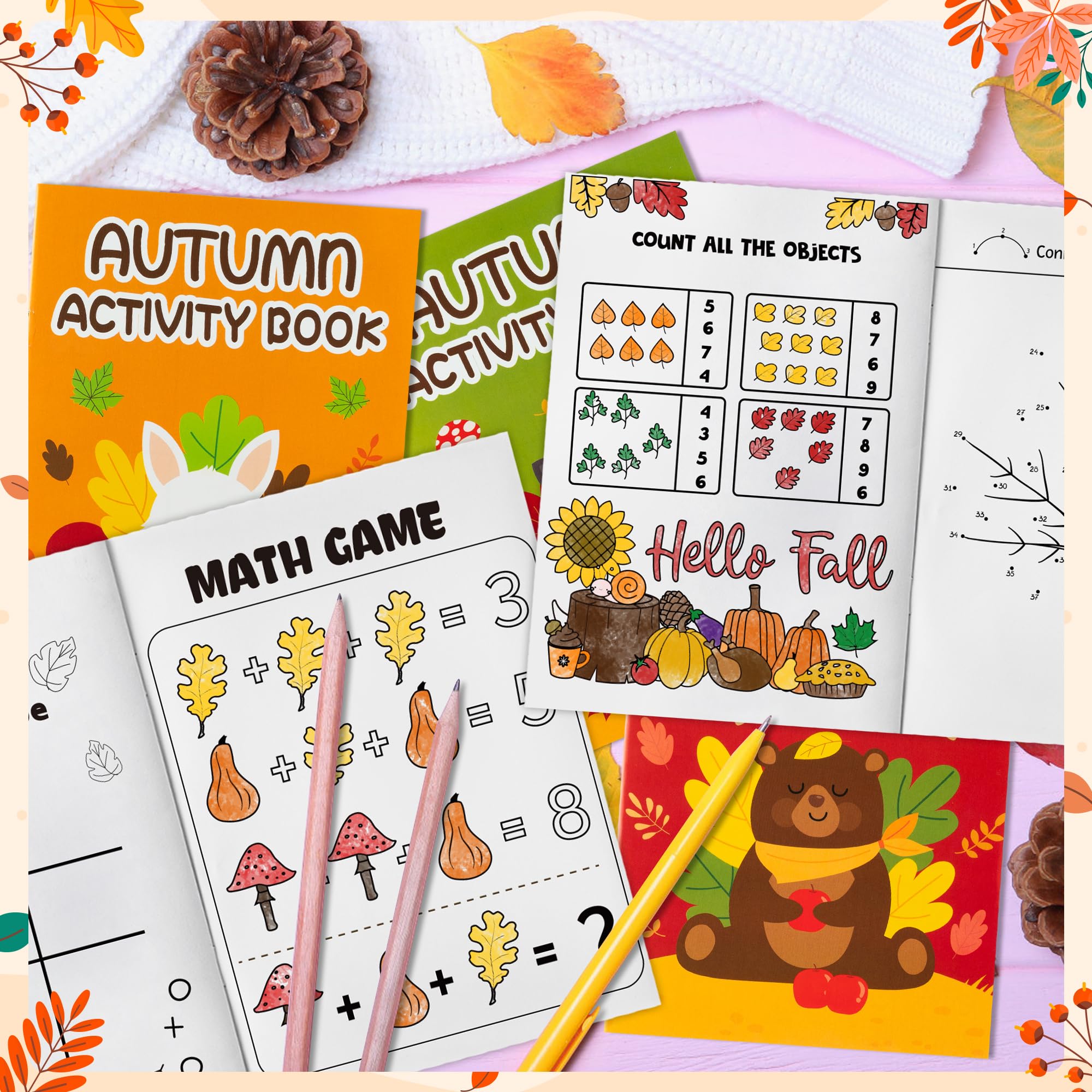X1zuue Fall Animal Activity Books word scramble content for problem-solving.