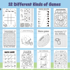 X1zuue football activity books designs with six themes, perfect for classroom activities.