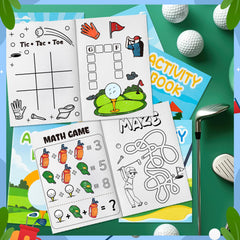 X1zuue golf activity books compact size fit for small hands