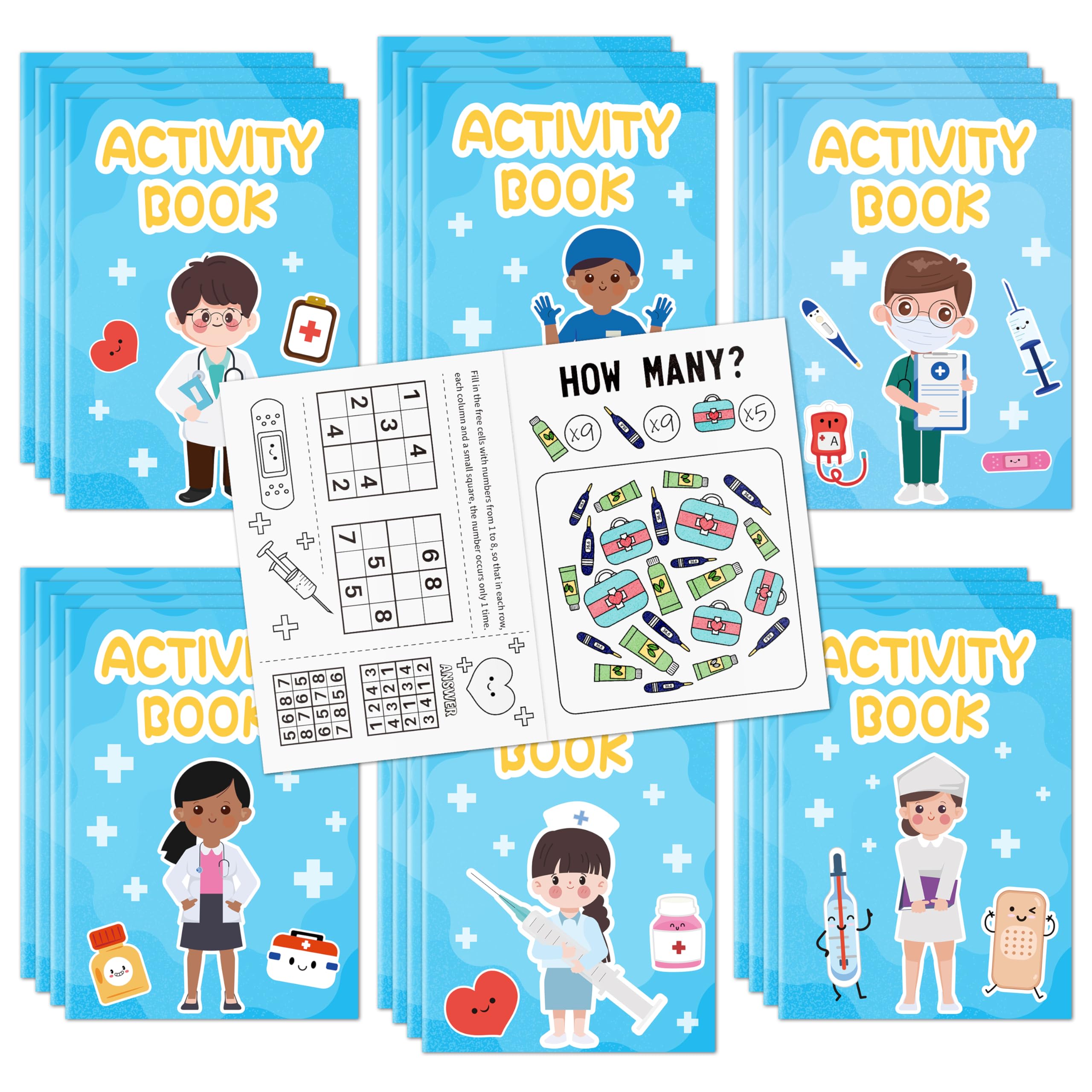 X1zuue medical heroes coloring books: 24 mini titles for classroom engagement