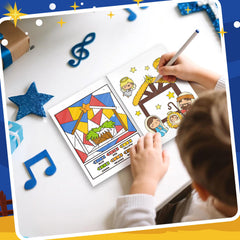 X1zuue Nativity book includes 12 games per title to spark creativity