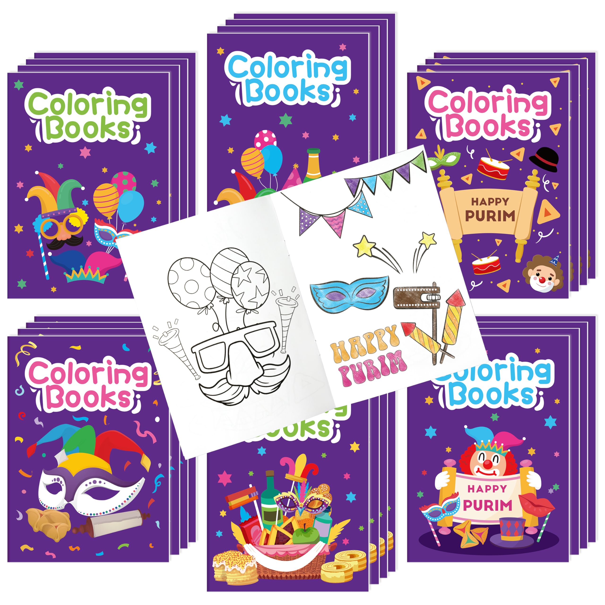 X1zuue Purim coloring book cover inviting creative play for kids