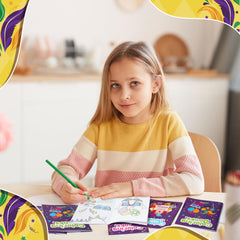 X1zuue Purim mini coloring book portable fun for on the go
