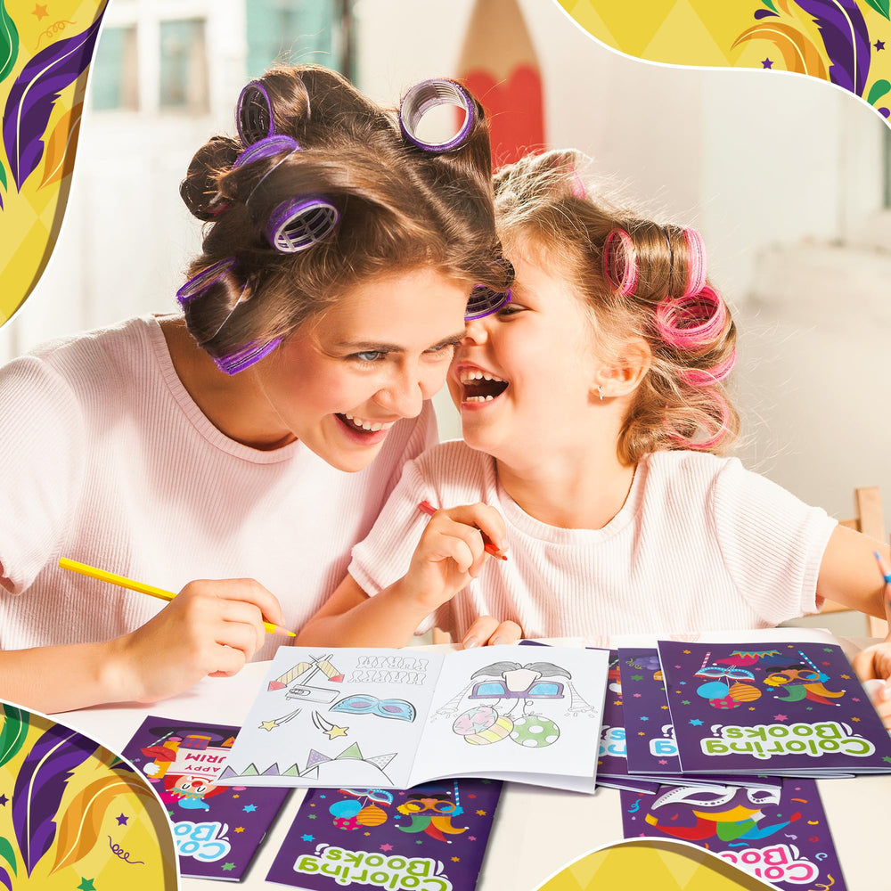 X1zuue Purim coloring book featuring traditional costumes and masks