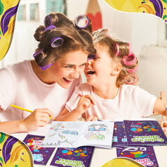 X1zuue Purim coloring book featuring traditional costumes and masks