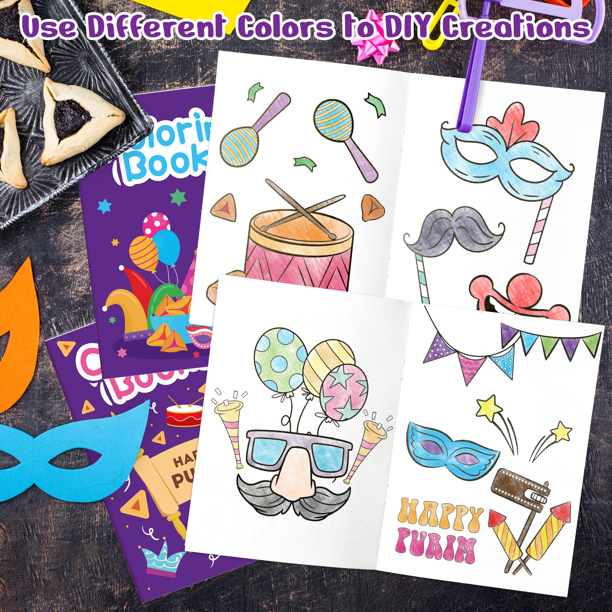 X1zuue Purim party favor booklet perfect for goodie bags