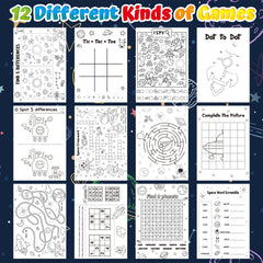 X1zuue space activity book mazes support problem solving and focus