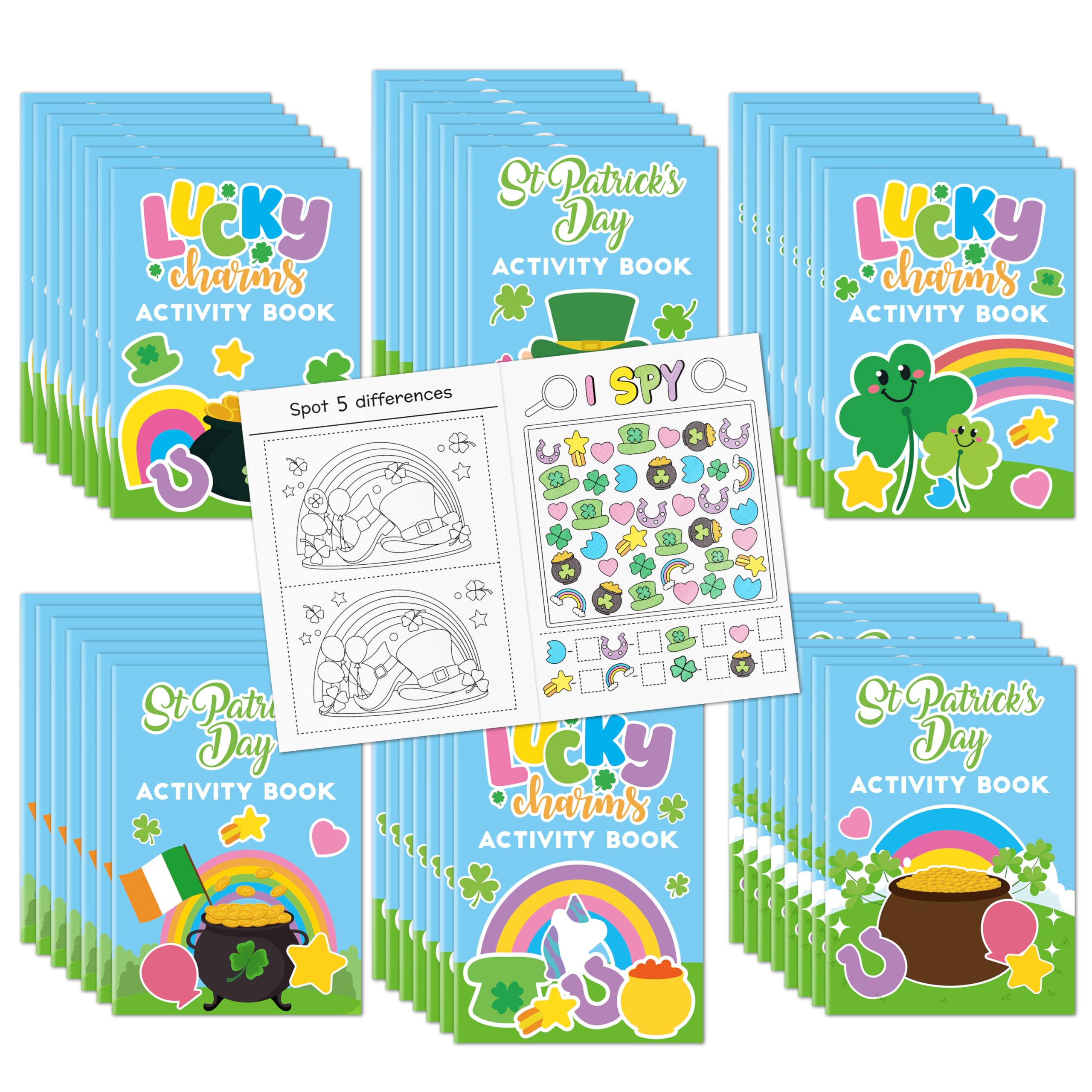 X1zuue St Patrick's Day activity books cover for classroom celebrations