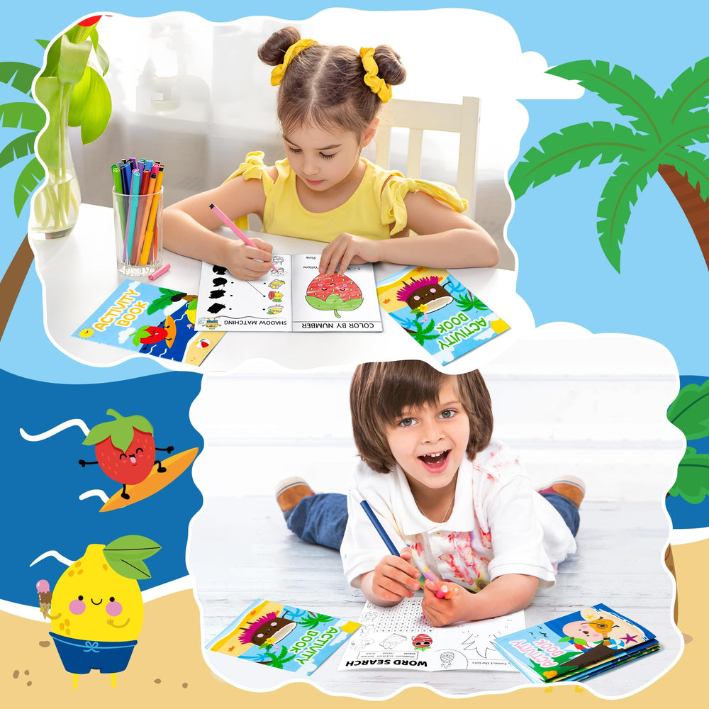 X1zuue summer fruit activity book Sudoku page fosters logical thinking and concentration.