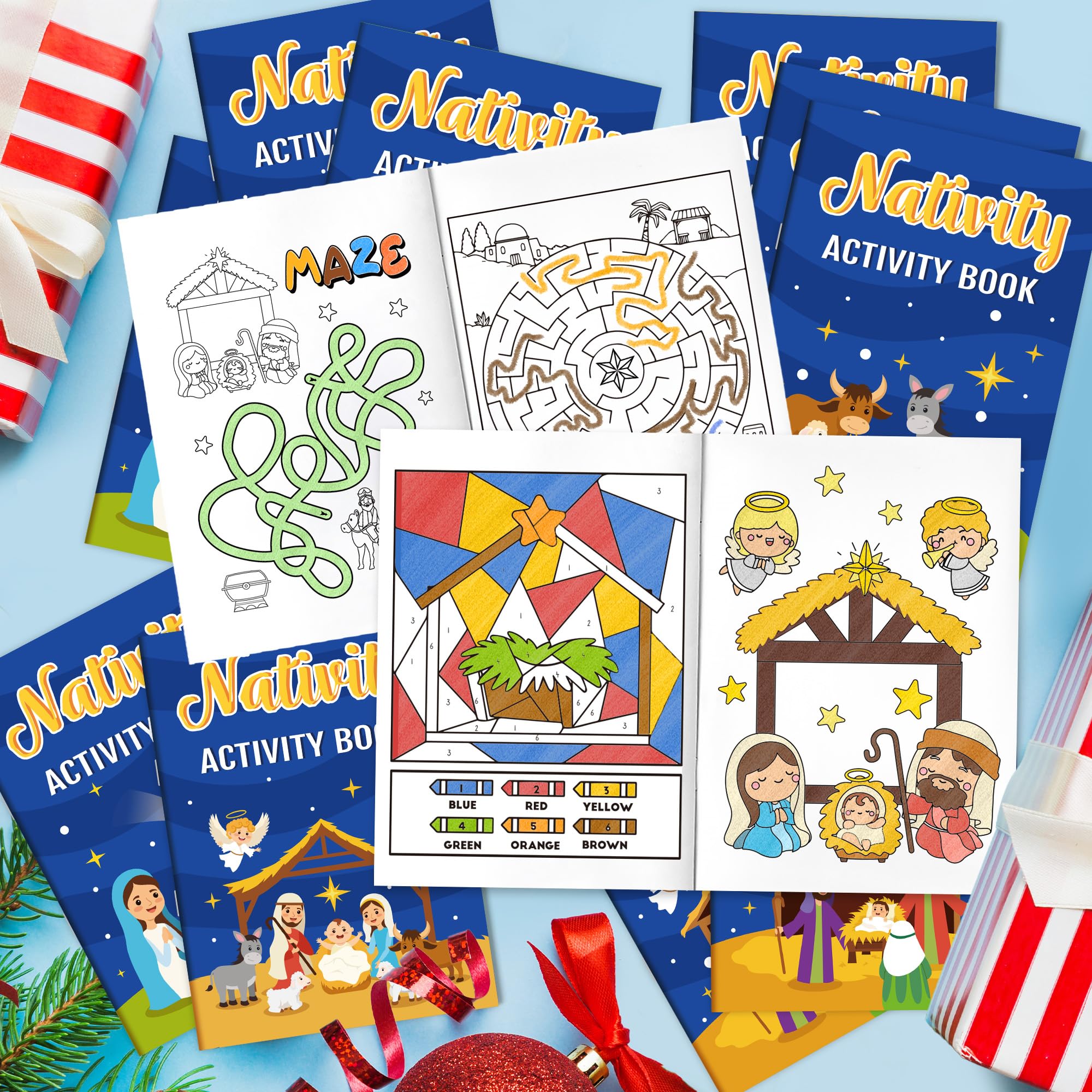 X1zuue Nativity activity stories introduce the Christmas tale through wholesome activities