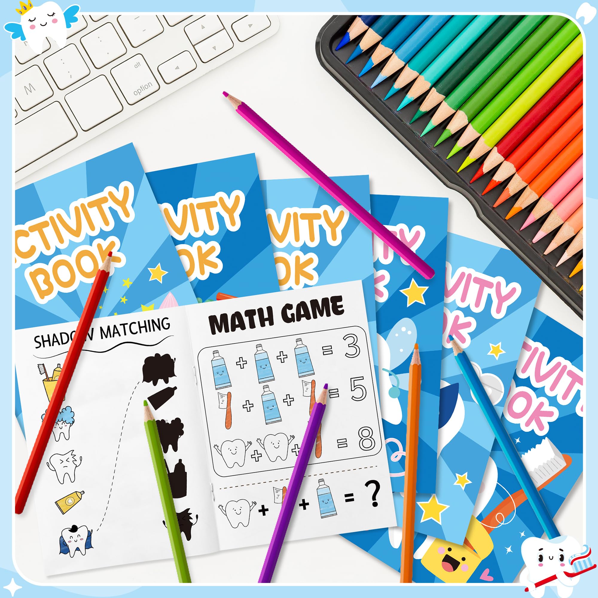 X1zuue tooth activity book classroom-ready gift for events