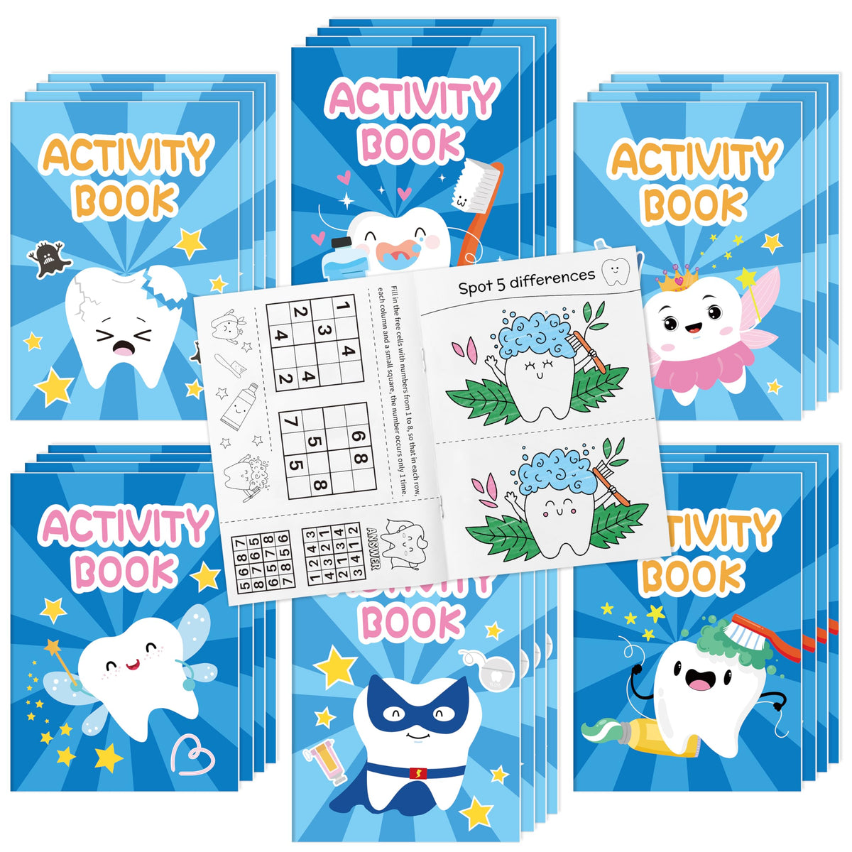 X1zuue tooth activity book mazes page for classroom engagement