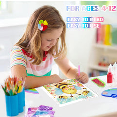 xackcme Bee Diamond Art pre-framed design, gift-ready presentation.