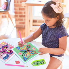 Xackcme diamond painting kit in use on wall or table for display