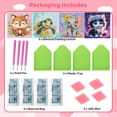 Xackcme elephant diamond art canvas provides calm, focused crafting for young artists.