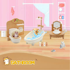 Xadothat dollhouse bathroom fixtures support detailed, imaginative daily routines