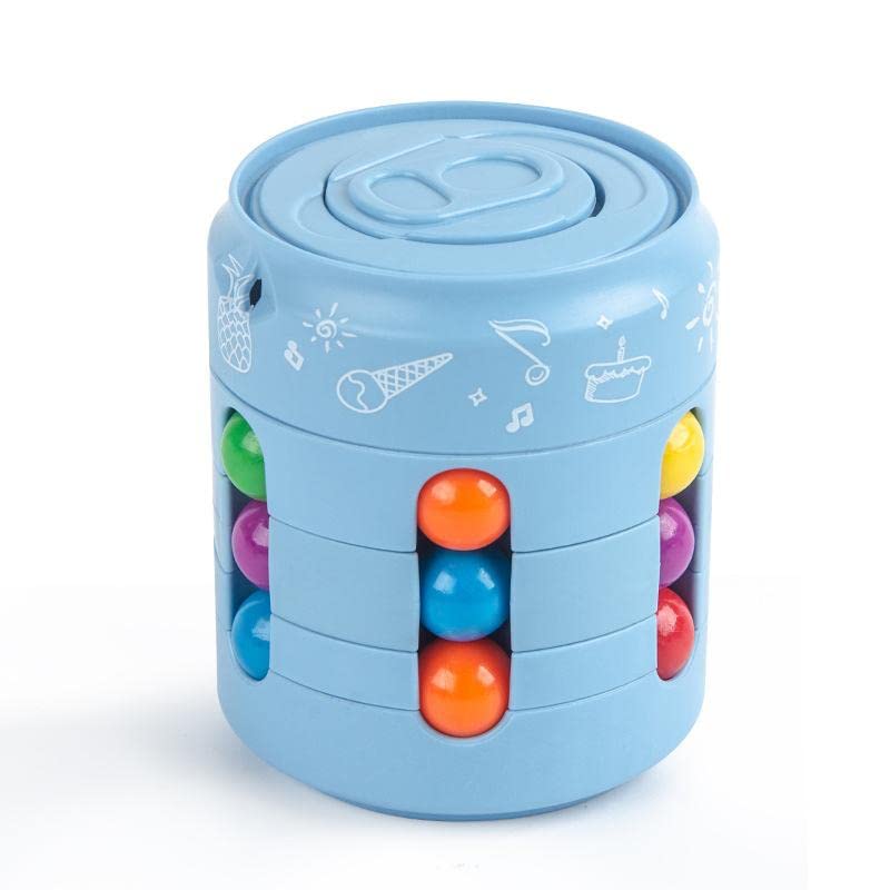 Xakava magic cube blue closeup showing smooth surface for stress relief
