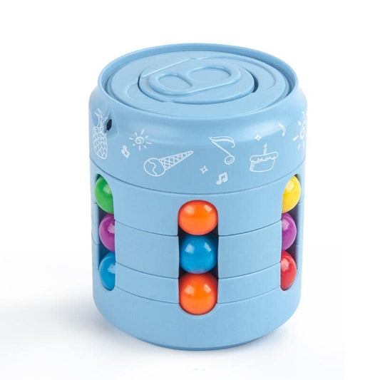 Xakava magic cube blue closeup showing smooth surface for stress relief