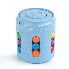 Xakava magic cube blue closeup showing smooth surface for stress relief